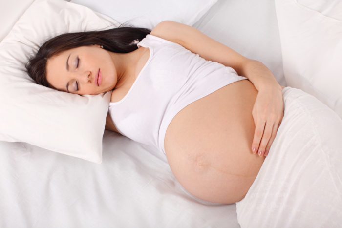 spiace na bruchu počas tehotenstva