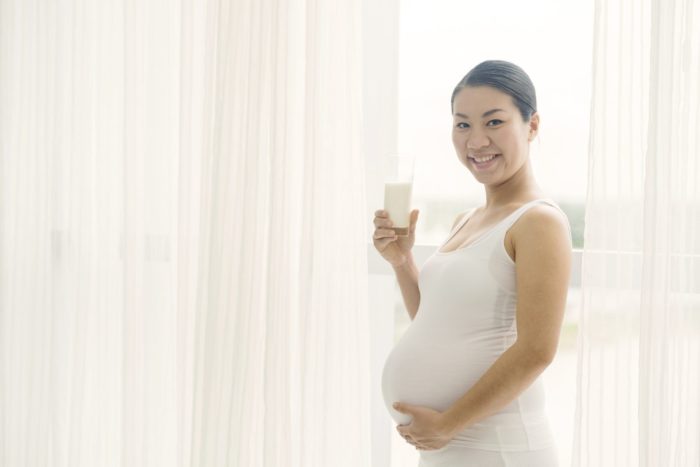 tehotné ženy pijú mlieko