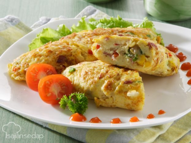 zeleninová omeleta