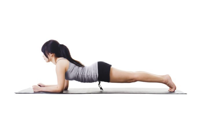 plank jóga brušné svaly po pôrode
